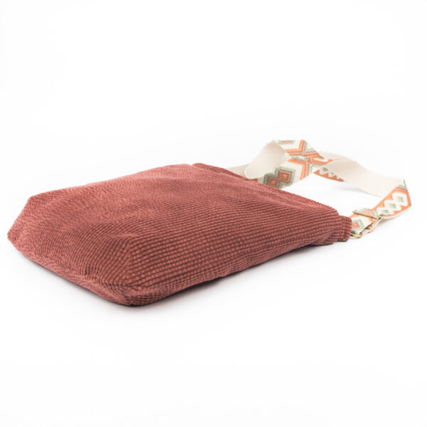 Cord Umhängetasche Altrosa Handmade – Schultertasche Altrosa Damen – Bild 10