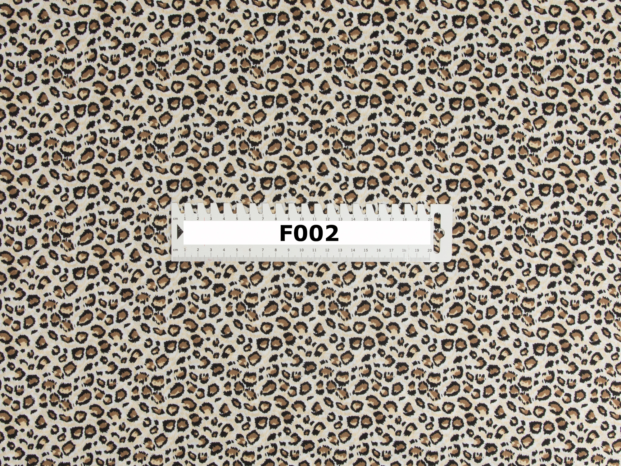 Baumwollfutter F002 mit Leopardenmuster.