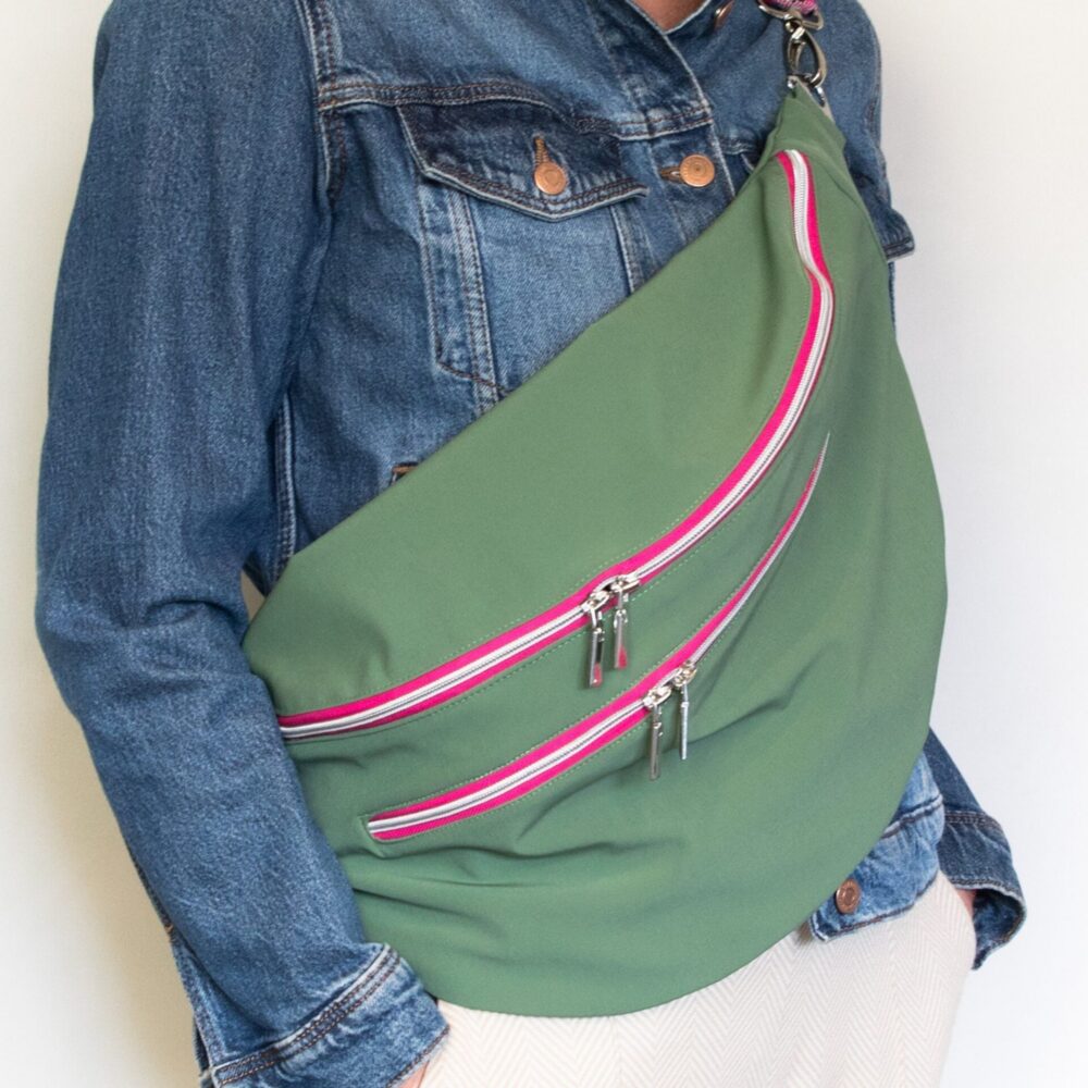 Bauchtasche oversize XL Softshell Crossbody Bag wetterfest