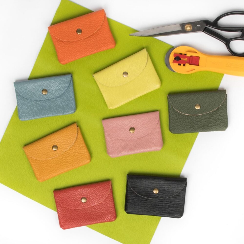 Kleiner Geldbeutel, Münzbörse aus Leder, kleine Geldbörse, viele Farben, Portmonee für die Bauchtasche